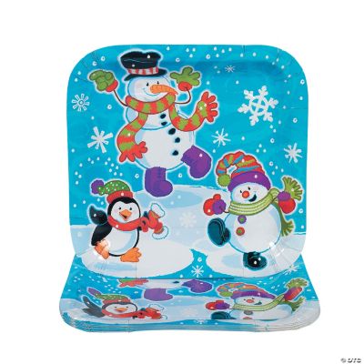 Snowman Dinner Plates