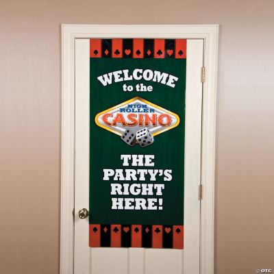 Casino “The Party’s Right Here” Door Cover