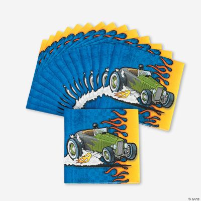 16 Race Car Beverage Napkins