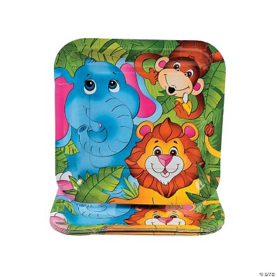 8 Zoo Animal Dinner Plates