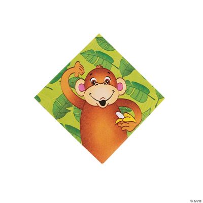 16 Zoo Animal Beverage Napkins