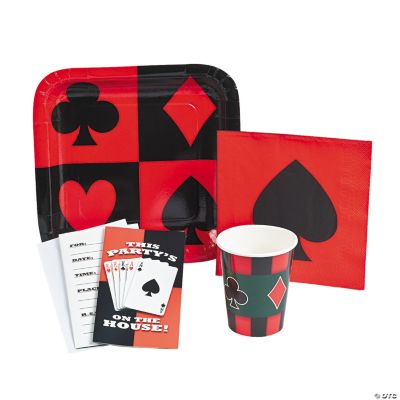 Casino Tableware & Invitation Set