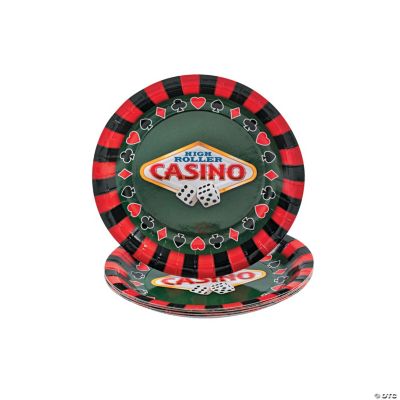 8 Casino Dessert Plates