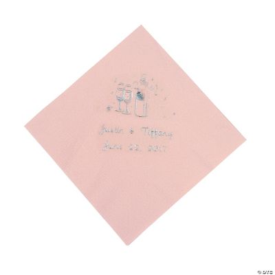 Champagne Beverage Napkins - Pink