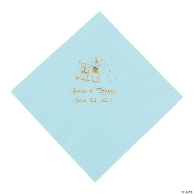 Champagne Luncheon Napkins - Light Blue