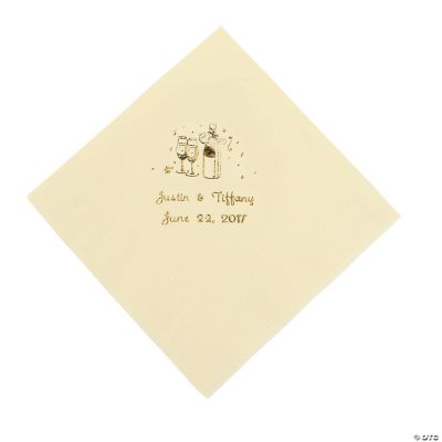 Champagne Luncheon Napkins - Ivory