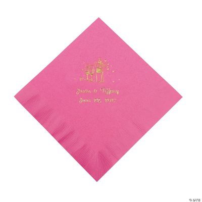 Champagne Luncheon Napkins - Candy Pink
