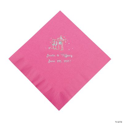 Champagne Luncheon Napkins - Candy Pink