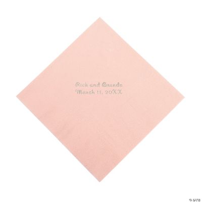 Personalized Pink Luncheon Napkins