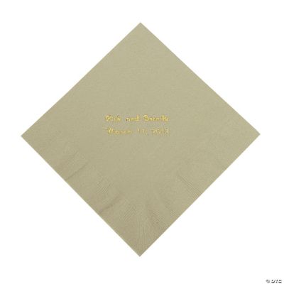 Personalized Sage Green Luncheon Napkins