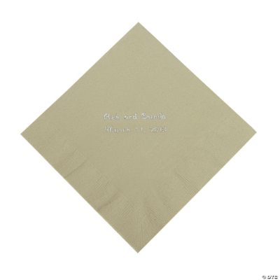 Personalized Sage Green Luncheon Napkins