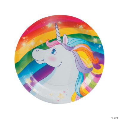 Rainbow Unicorn Dessert Plates