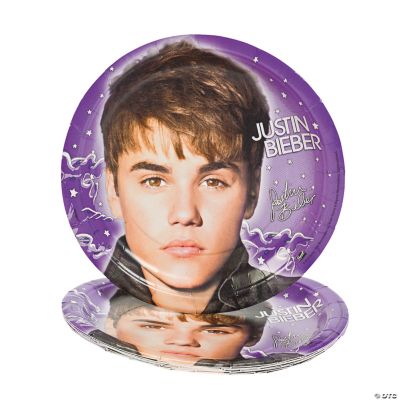“Justin Bieber” Party Plates