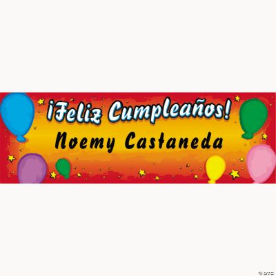 Personalized “Feliz Cumpleaños” Banner - Small