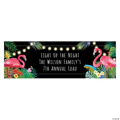 Personalized Hibiscus Wave Banner - Small