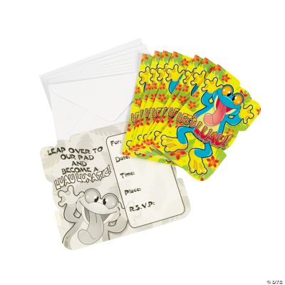 Frog Luau Invitations