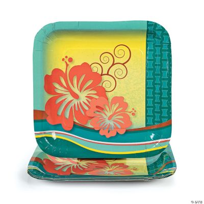 Hibiscus Wave Dinner Plates