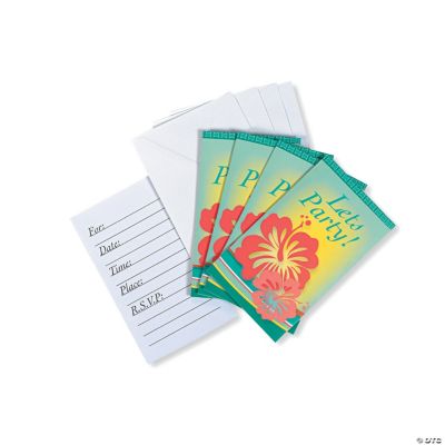 Hibiscus Wave Invitations