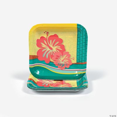 Hibiscus Wave Dessert Plates