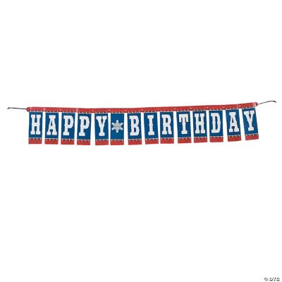 First Birthday Cowboy Banner