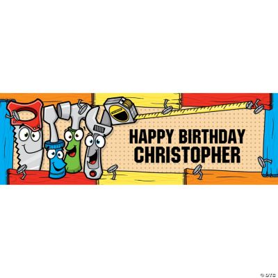 Personalized Tool Party Banners