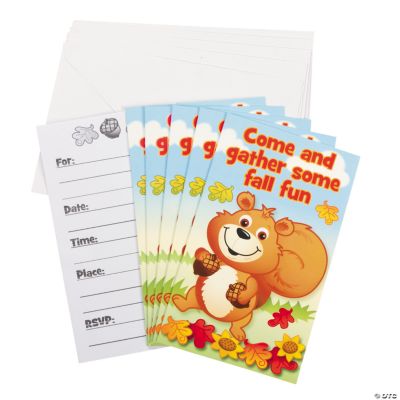 Fall Critters Invitations