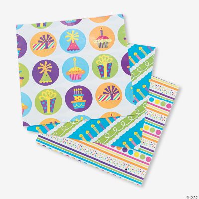 Birthday Celebration Wrapping Paper Sheets