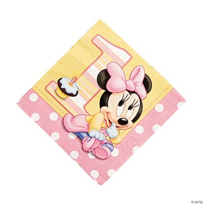 Minnie’s 1st Birthday Lunch Napkins
