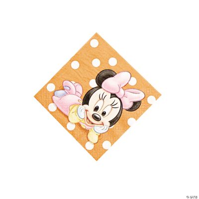Minnie’s 1st Birthday Beverage Napkins