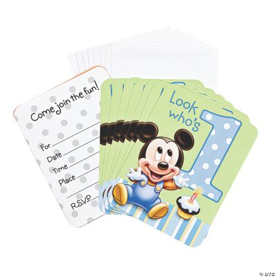 Mickey’s 1st Birthday Invites