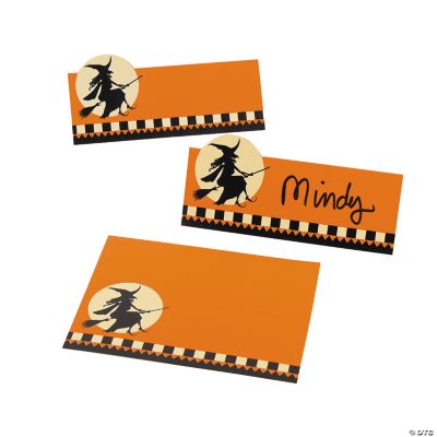 Halloween Silhouette Place Cards