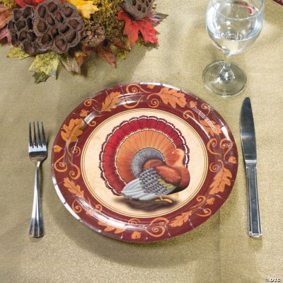 Thanksgiving Turkey Banquet Plates