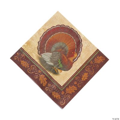 Thanksgiving Turkey Luncheon Napkins