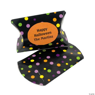 Personalized Mini Halloween Cocktail Pillow Boxes