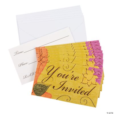 Autumn Leaves Invitations
