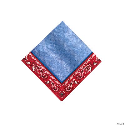 Red Bandana Beverage Napkins