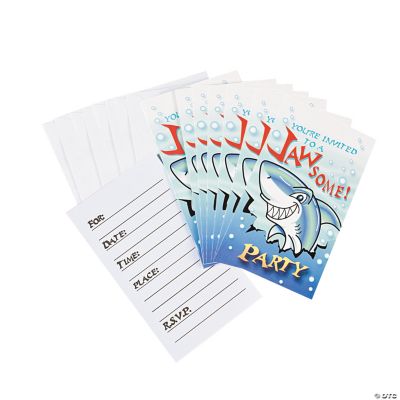 “Jawsome” Shark Invitations