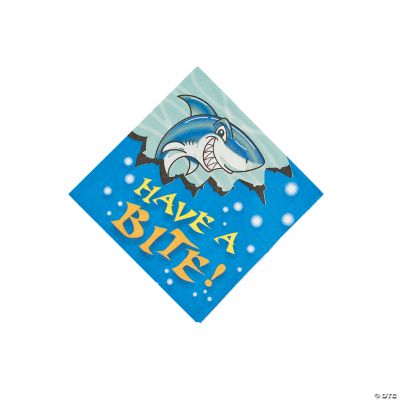 Jawsome Shark Beverage Napkins