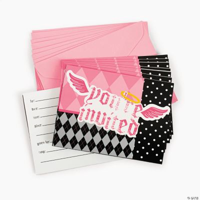 Lil’ Angel 1st Birthday Invitations