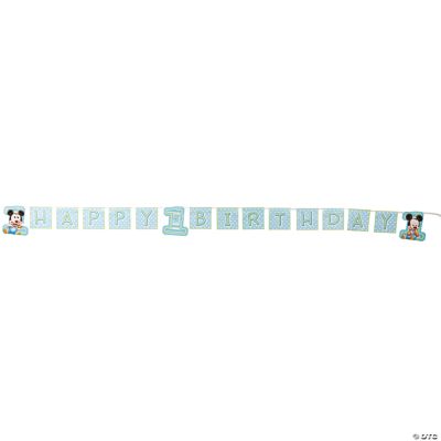 Mickey's 1st Birthday Banner