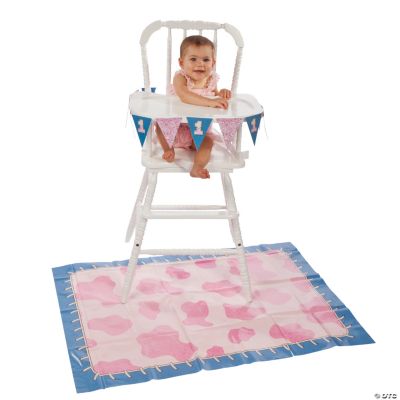 1st Birthday Cowgirl High Chair Set