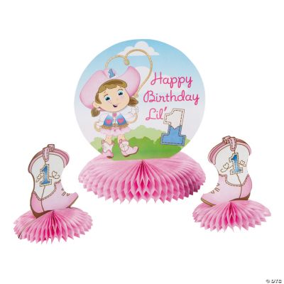 Cowgirl Birthday Party Supplies on 1st Birthday Cowgirl Centerpiece   Oriental Trading