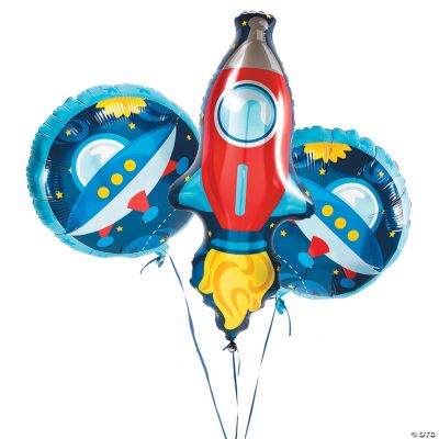 Rocket Party Mylar Balloons