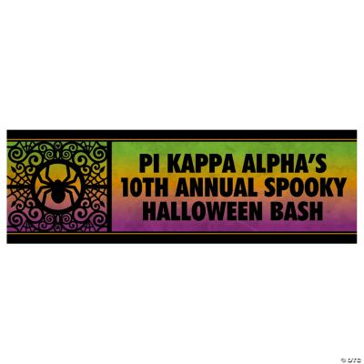 Personalized Spooky Party Banner - Small