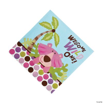 16 Safari Girl Lunch Napkins
