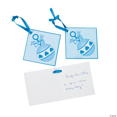 24 Boy Baby Shower Favor Tags
