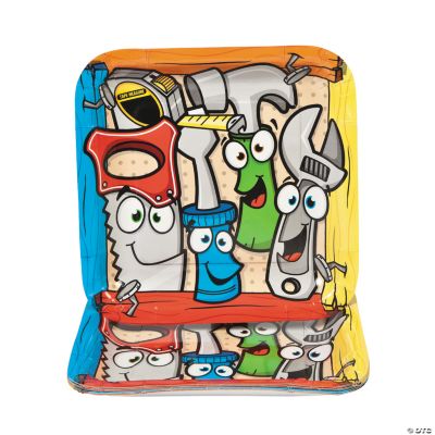 8 Tool Party Square Dinner Plates