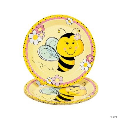 8 Bee Party Dinner Plates