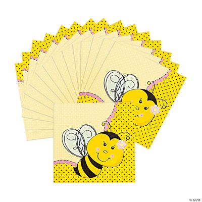 16 Bee Party Lunch Napkins