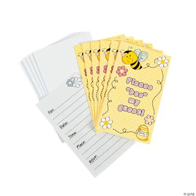 8 Bee Party Invites